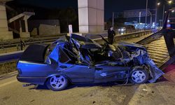Arkadan çarpan otomobilin sürücüsü ağır yaralandı