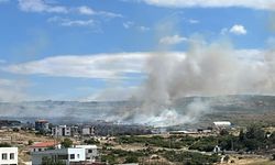 Çanakkale'de otluk alanda çıkan yangın söndürüldü