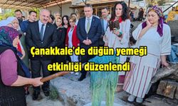 Çanakkale'de düğün yemeği etkinliği düzenlendi