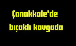 Çanakkale'de bıçaklı kavgada bir kişi yaralandı