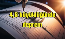 4,6 büyüklüğünde deprem oldu