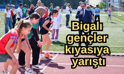 Bigalı gençler kıyasıya yarıştı