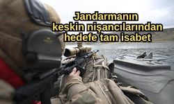 Jandarmanın keskin nişancılarından hedefe tam isabet