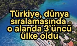 Türkiye, dünya sıralamasında o alanda 3’üncü ülke oldu