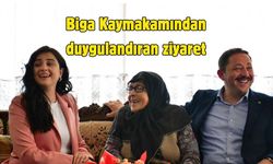 Biga Kaymakamından duygulandıran ziyaret