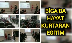 Biga’da hayat kurtaran eğitim