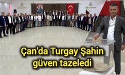 Çanakkale’nin Çan ilçesinde Turgay Şahin güven tazeledi