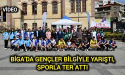 Biga’da Gençler Bilgiyle Yarıştı, Sporla Ter Attı