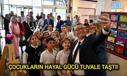 Minik Ressamların Büyüleyen Dünyası Biga’da Sergilendi