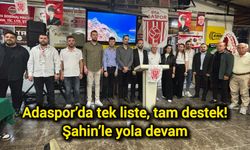 Adaspor’da tek liste, tam destek: Şahin’le yola devam