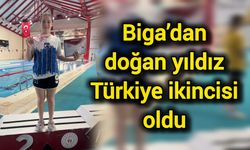 Biga’dan doğan yıldız Türkiye ikincisi oldu