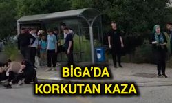 Biga’da korkutan kaza