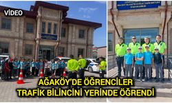 Ağaköy’de öğrenciler trafik bilincini yerinde öğrendi