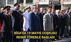 Biga’da 19 Mayıs Coşkusu Resmi Törenle Başladı