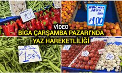 Biga Çarşamba Pazarı’nda Yaz Hareketliliği