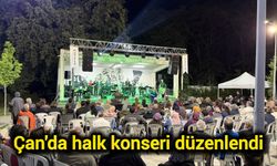 Çanakkale Çan'da halk konseri düzenlendi