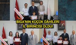 Biga’nın küçük dâhileri il birincisi oldu!