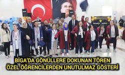 Biga’da Gönüllere Dokunan Tören: Özel Öğrencilerden Unutulmaz Gösteri