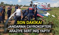 Son Dakika: Jandarma cayrokopteri sert iniş yaptı!