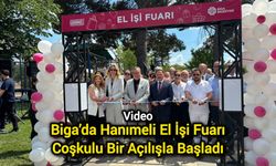 Biga’da Hanımeli El İşi Fuarı coşkulu bir açılışla başladı