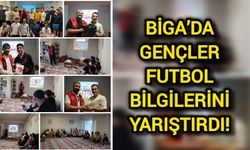 Biga’da Gençler Futbol Bilgilerini Yarıştırdı!