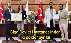 Biga Devlet Hastanesi'nden iki doktor ayrıldı
