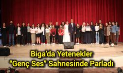 Biga’da Yetenekler “Genç Ses” Sahnesinde Parladı
