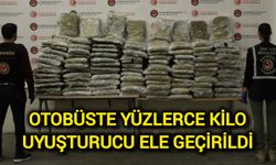 Otobüste yüzlerce kilo yasaklı madde ele geçirildi