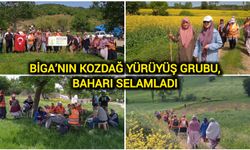 Biga’nın KOZDAĞ Yürüyüş Grubu, Baharı Selamladı