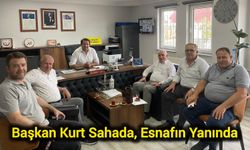 Başkan Kurt Sahada, Esnafın Yanında