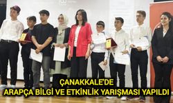 Çanakkale'de Arapça Bilgi ve Etkinlik Yarışması yapıldı