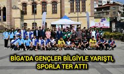 Biga’da Gençler Bilgiyle Yarıştı, Sporla Ter Attı