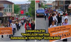 Çanakkale’de "Engelliler Haftası Farkındalık Yürüyüşü" düzenlendi