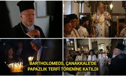 Bartholomeos, Çanakkale'de papazlık terfi törenine katıldı