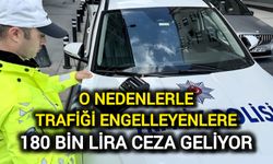 O nedenlerle trafiği engelleyenlere 180 bin lira ceza geliyor