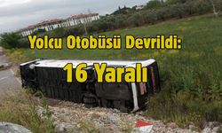 Yolcu Otobüsü Devrildi: 16 Yaralı