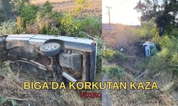 Biga’da Korkutan Kaza!