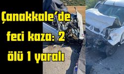 Çanakkale’de feci kaza: 2 ölü 1 yaralı