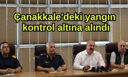 Çanakkale'deki yangın kontrol altına alındı