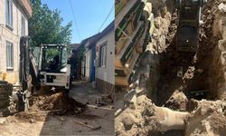 Kazı sırasında doğal gaz borusunun patladı