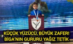 Küçük Yüzücü, Büyük Zafer: Biga’nın Gururu Yağız Tetik!