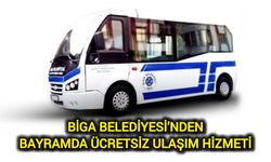 Biga Belediyesi’nden Bayramda Ücretsiz Ulaşım Hizmeti