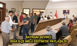 Bayram Sevinci Biga İlçe Millî Eğitim’de Paylaşıldı