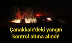 Çanakkale'deki yangın kontrol altına alındı!
