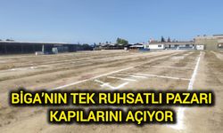 Çanakkale Biga’nın Tek Ruhsatlı Pazarı Kapılarını Açıyor