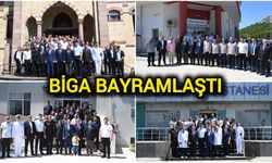 Çanakkale’nin Biga ilçesi bayramlaştı