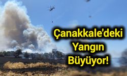 Çanakkale'deki yangın büyüyor!