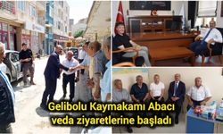 Çanakkale Gelibolu’nun Kaymakamı Abacı veda ziyaretlerine başladı