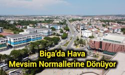 Çanakkale Biga’da Hava Mevsim Normallerine Dönüyor