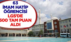63 İmam Hatipli LGS’de 500 Puanla Fark Yarattı